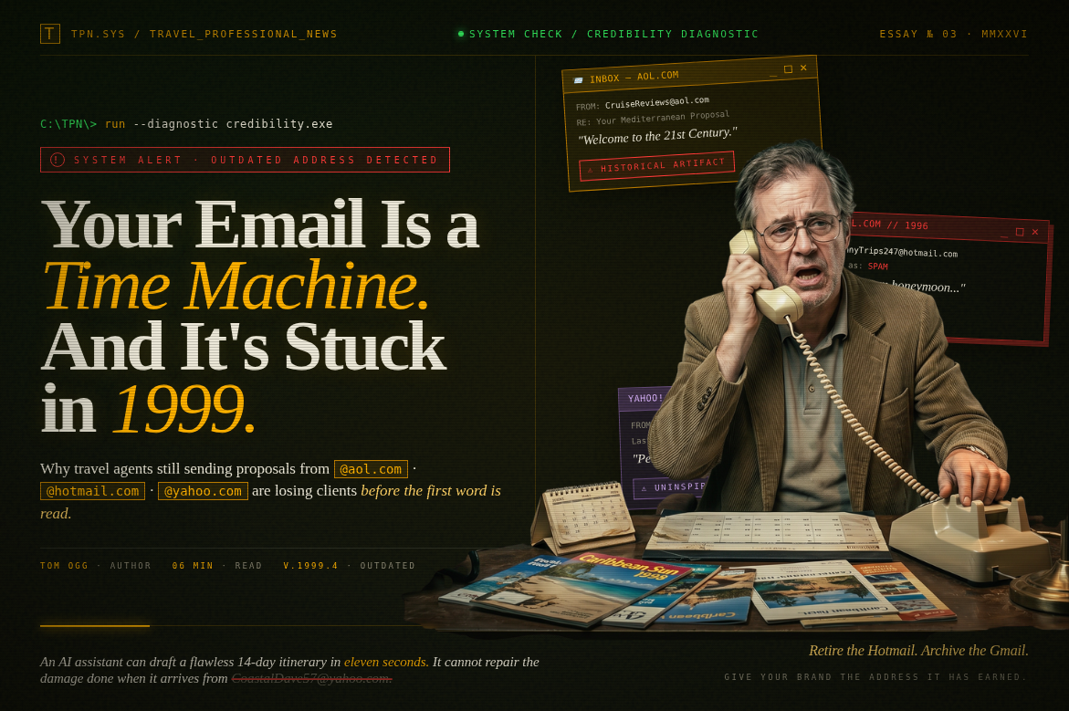 Your Email Address Is a Time Machine and It’s Stuck in 1999