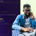 Travel agent using AI tools to manage travel business tasks and client communication